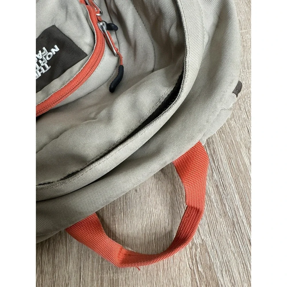 The North Face Vault Brown and Orang Vault Outdoor Hiking  Backpack